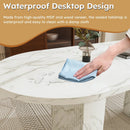 Oval Dining Table With Wood Strip Base by Unique Piece Furniture