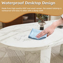 Oval Dining Table With Wood Strip Base by HouseOfZazla