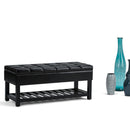 Saxon - Upholstered Transitional Storage Ottoman Bench by Unique Piece Furniture