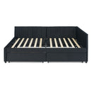 Upholstered Tufted Daybed Frame With Storage Drawers by HouseOfZazla