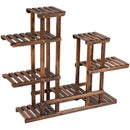 6 Tier Wooden Shelf Storage Plant Rack Stand by LJGDeals