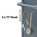 K&K 66.5' Outdoor Kitchen Island for Big Green Egg Grills, Solid Wood Outdoor Grill Cart for Tabletop Grill with Stainless Steel Top, Drawer, Compatible with Large Big Green Egg, Kamado Joe- Grey Blue by Montret