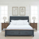 Sleigh Bed & USB Ports by HouseOfZazla