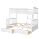 Bunk Bed With Ladders And 2 Storage Drawers by Unique Piece Furniture