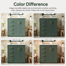 Ceramic Sink Combo, Freestanding Vanity Set With 3 Drawers & Soft Closing Doors by HouseOfZazla