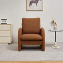 Modern Sherpa Upholstered Accent Chair, Comfortable Living Room Armchair, Lounge Chair For Bedroom, And Office by HouseOfZazla