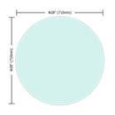 28" Round Tempered Glass Table Top Clear Glass Thick Beveled Polished Edge by HouseOfZazla
