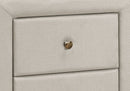 Nightstand With Storage Drawer, Upholstered, Transitional by HouseOfZazla