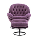Accent chair TV Chair Living room Chair with Ottoman-PURPLE