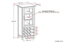 Avalon - High Storage, Wine Rack Cabinet by HouseOfZazla