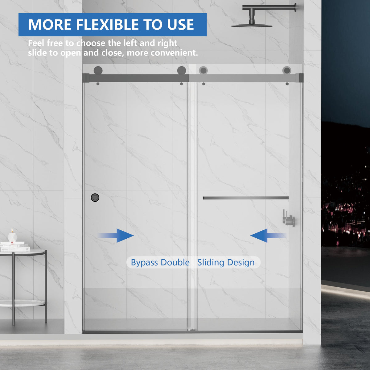 Frameless Shower Door - Double Sliding Design, photo 8 of 10