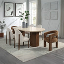 Leonardo - Arm Chair (Set of 2) - Brown Linen by Unique Piece Furniture