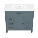 Bathroom Vanity With Sink, Freestanding Cabinet & Drawers by HouseOfZazla