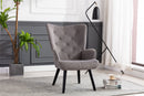 Accent chair Living Room/Bed Room, Modern Leisure Chair Silver Grey