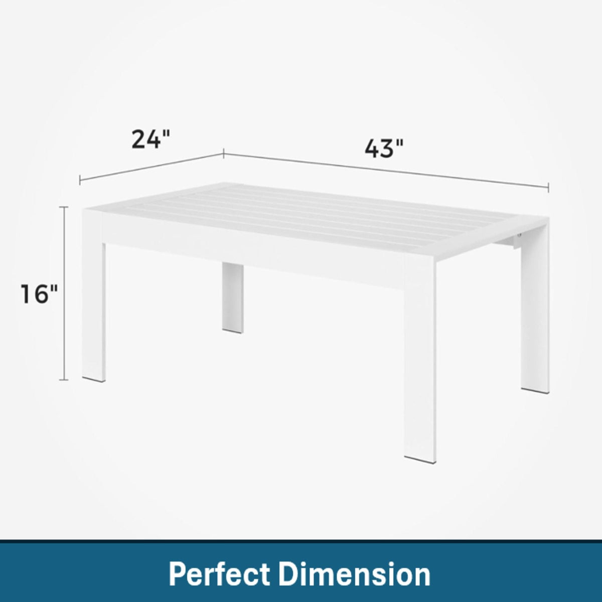 Modern Rectangle Outdoor Coffee Table, photo 12 of 12