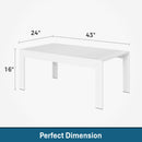 Modern Rectangle Outdoor Coffee Table by HouseOfZazla