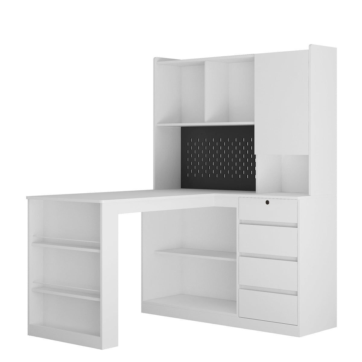L Shaped Desk with Charger and Drawers, photo 10 of 10