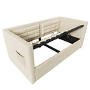 Upholstered Hydraulic Storage Daybed With USB & Type C Charging by HouseOfZazla