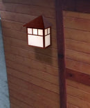 10"H Artisan 1-Light Architectural Bronze Pocket Outdoor Wall Light by LampsUSA