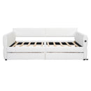 Upholstered Platform Bed With USB Charging by HouseOfZazla