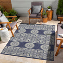 Sunshine - 5'3" X 7'3" Indoor, Outdoor Area Polypropylene Rug - Blue by HouseOfZazla