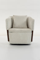 Mid Century Modern Accent Chair with Solid Wood Frame