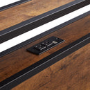 Platform Bed Frame With Wooden Headboard And Footboard, USB Liner by Unique Piece Furniture