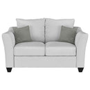Salizar Upholstered Flared Arm Loveseat Sand