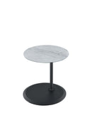 Orbit - 15.5" End Table With Height Adjustable Marble Textured Top by HouseOfZazla