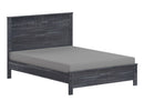 Albany Solid Wood Grey Bed, Modern Rustic Wooden Twin Size Bed Frame Box Spring Needed