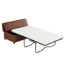 Twin Size Folding Ottoman Sleeper Bed With Mattress Convertible Guest Bed by Unique Piece Furniture