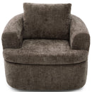 Modern Swivel Barrel Chair With Dual-Layer Cushion by HouseOfZazla