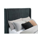 Sebastian - Upholstered Bed With Built-In Flame Visualizer And Bluetooth Speaker by HouseOfZazla