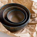 Handmade Ukrainian Stoneware Nesting Bowl Set
