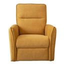 Suede Recliner Chair - Dark Yellow by HouseOfZazla