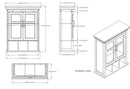 Avington - 2 Door Wall Cabinet With Cubbies - Pure White by HouseOfZazla