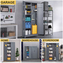 Gray And Metal Storage Cabinet by HouseOfZazla