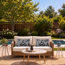 2 Pack Outdoor Lumbar Pillow Covers