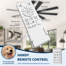 Large Ceiling Fan With Dimmable LED Light 8 Blades Remote Control, Reversible DC Motor by HouseOfZazla