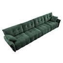 Modern Sofa & Pillows, Textured Cover, High Rebound Cushions by HouseOfZazla