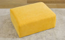 91.73" L-shaped Sofa Sectional Sofa Couch with 2 Stools and 2 Lumbar Pillows for Living Room, Yellow
