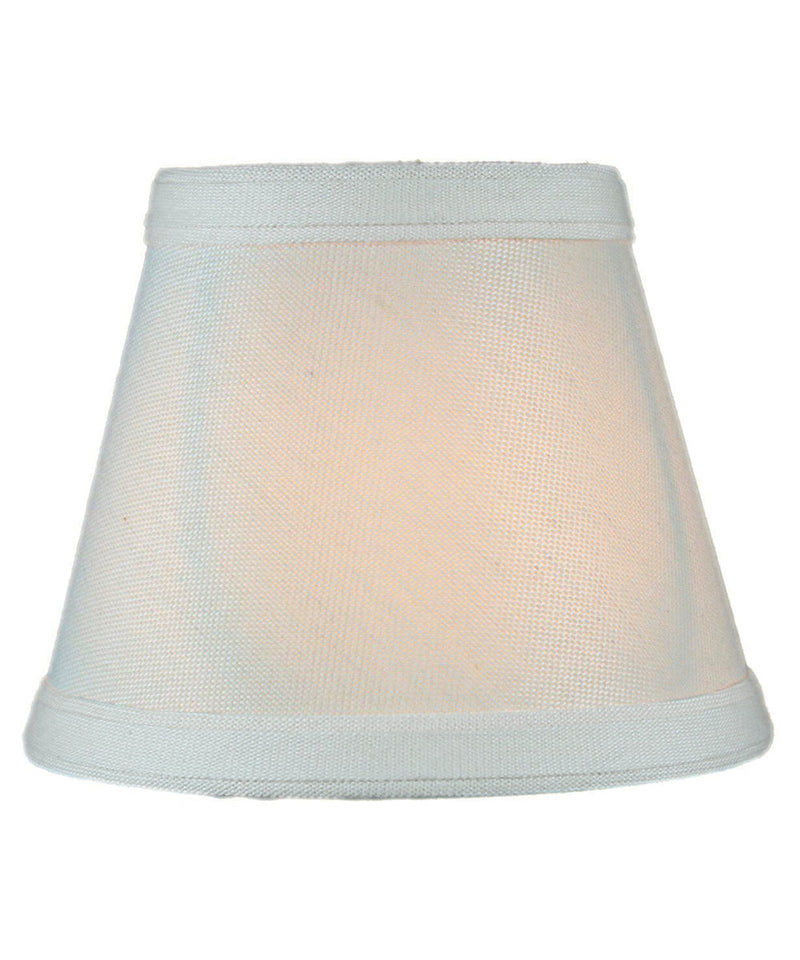 5"W x 4"H Set of 6 Clip-on Candelabra Lamp Shade Light Oatmeal Fabric