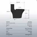 1 Piece Toilet With Dual Flush And Soft Closing Seat by HouseOfZazla