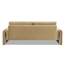 Mason - Arched Arm Sofa - Camel Brown Beige