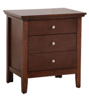 Hammond - 3 Drawer Nightstand - Cappuccino by HouseOfZazla