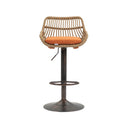 Modern Swivel Bar Stools Adjustable Counter Chairs With Footrest (Set of 2) by HouseOfZazla