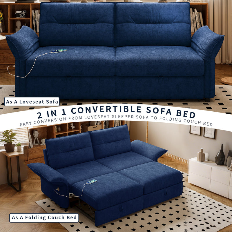Multi-Functional 85-Inch Convertible Sofa Bed, photo 5 of 10