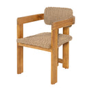 Outdoor Acacia Wood Dining Chair Set of 2