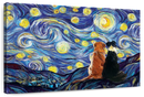 Dogs Journey Starry Night Wall Art