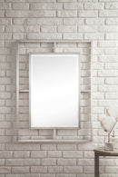 James Martin Boston 30" Mirror, Brushed Nickel